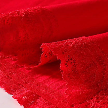 Culotte taille haute respirante en dentelle de coton grande taille (lot de 3)