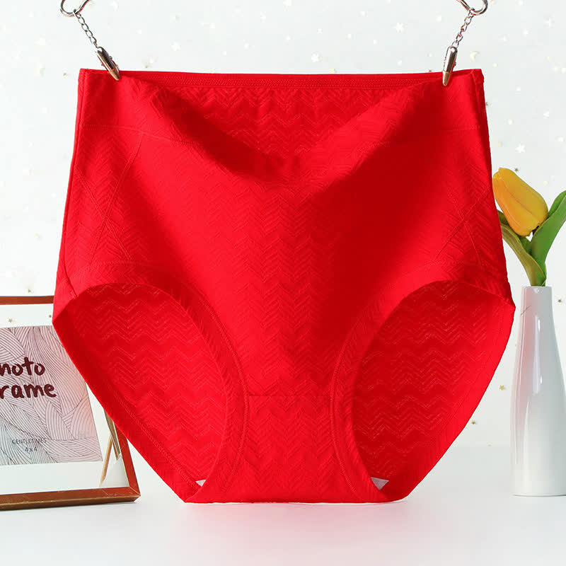 Culotte taille haute basique en coton uni grande taille (lot de 3)