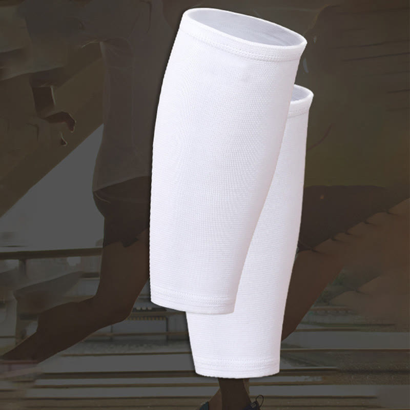 Manchons de compression blancs pour mollets grande taille - Blanc - XL - image 6