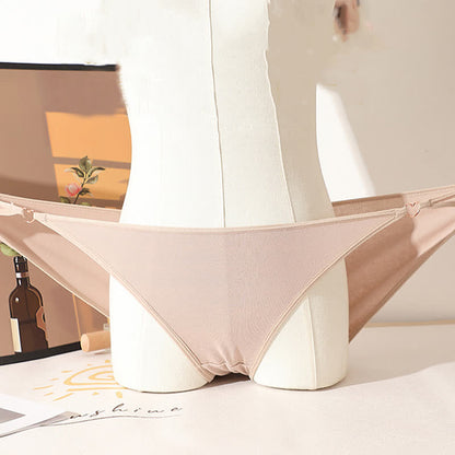 Culotte taille basse sexy en coton ajouré avec cœur (lot de 3)