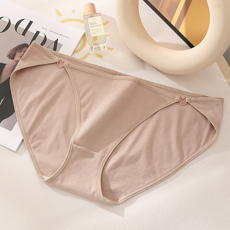 Culotte taille basse sexy en coton ajouré avec cœur (lot de 3)