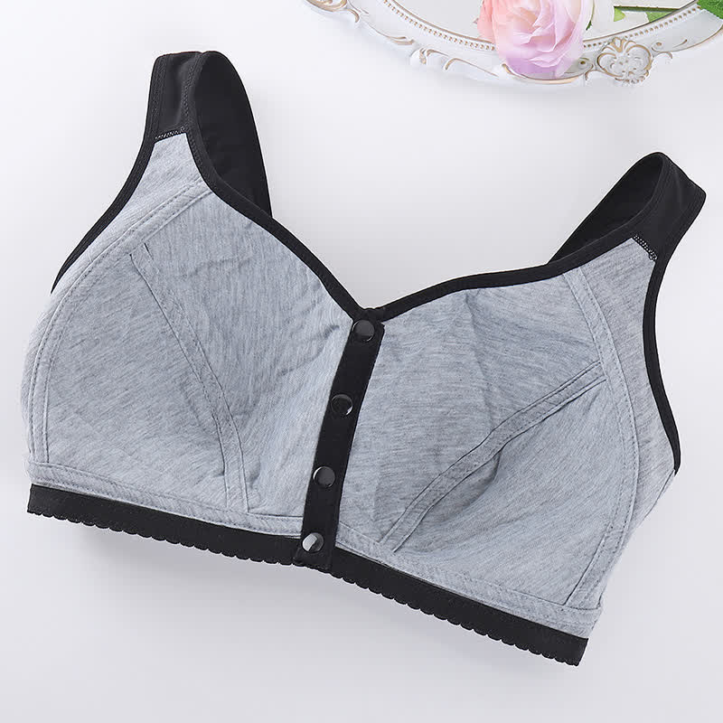 Soutien-gorge sans armatures à fermeture frontale et imprimé papillon et fleurs - image 13