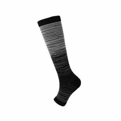 Chaussettes de compression à bout ouvert grande taille (3 paires) - Gris - EU43-46 (US9-12) - image 6