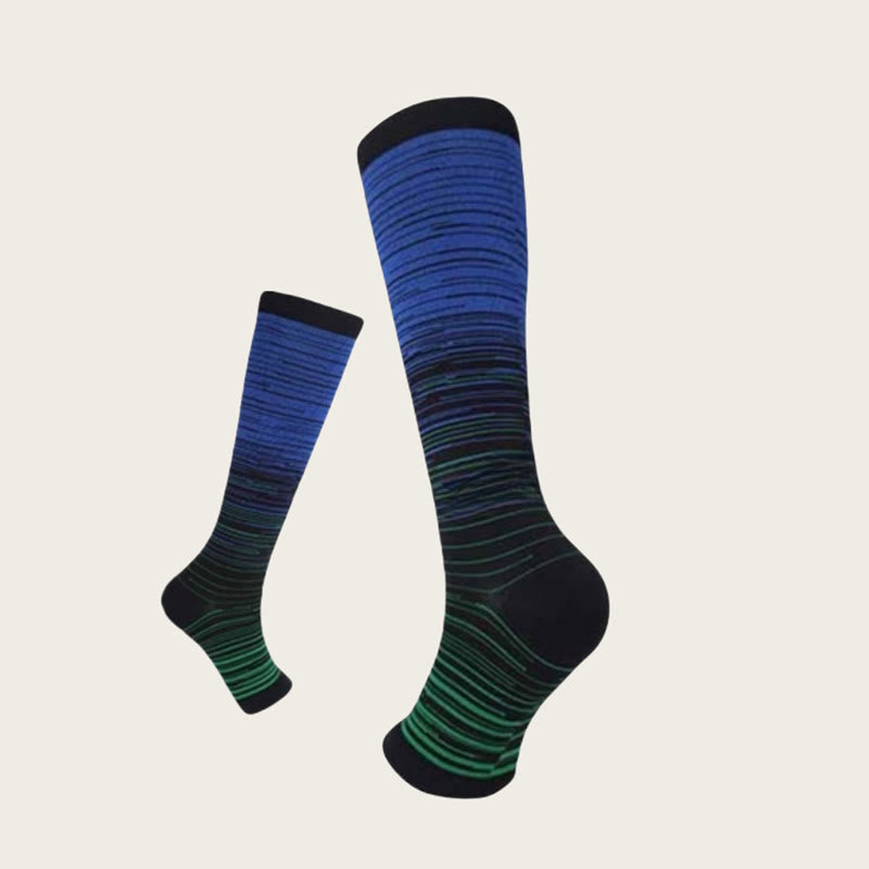 Chaussettes de compression à bout ouvert grande taille (3 paires) - image 2