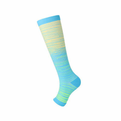 Chaussettes de compression à bout ouvert grande taille (3 paires) - Jaune - EU43-46 (US9-12) - image 8