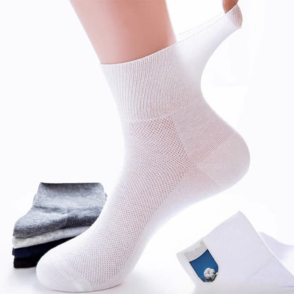 Chaussettes élégantes de couleur unie grande taille (8 paires)