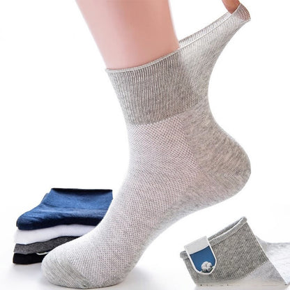 Chaussettes élégantes de couleur unie grande taille (8 paires)