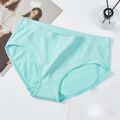 Culotte taille mi-haute élastique unie (lot de 3)