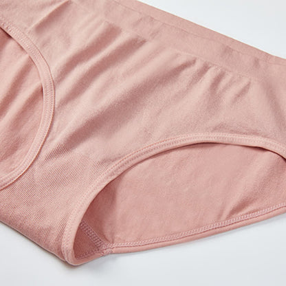 Culotte taille mi-haute élastique unie (lot de 3)