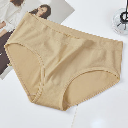 Culotte taille mi-haute élastique unie (lot de 3)