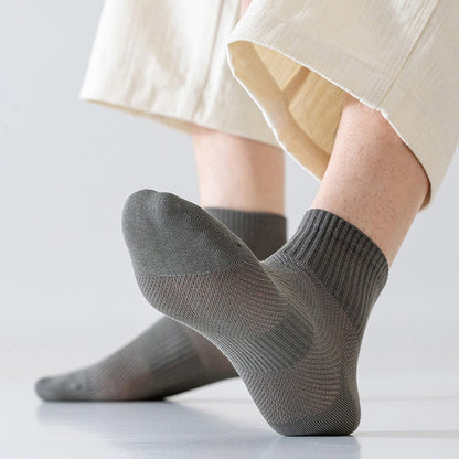 Chaussettes d'été de couleur unie grande taille (5 paires)