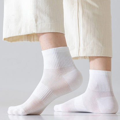 Chaussettes d'été de couleur unie grande taille (5 paires)