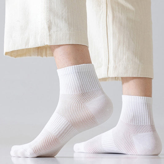 Chaussettes d'été de couleur unie grande taille (5 paires)
