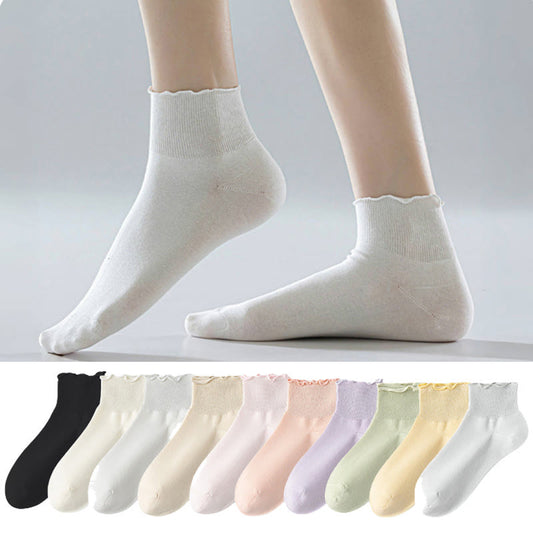 Chaussettes montantes unies Laciness (10 paires) - Multicolore - EU36-40 (US3-7) - image 0
