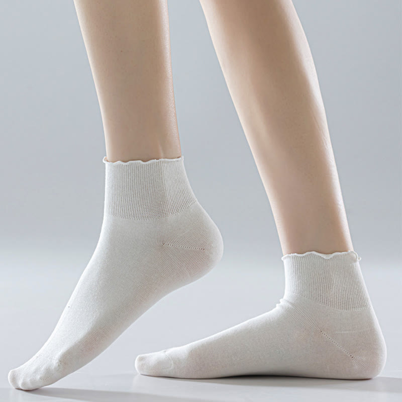 Chaussettes montantes unies Laciness (10 paires) - image 2