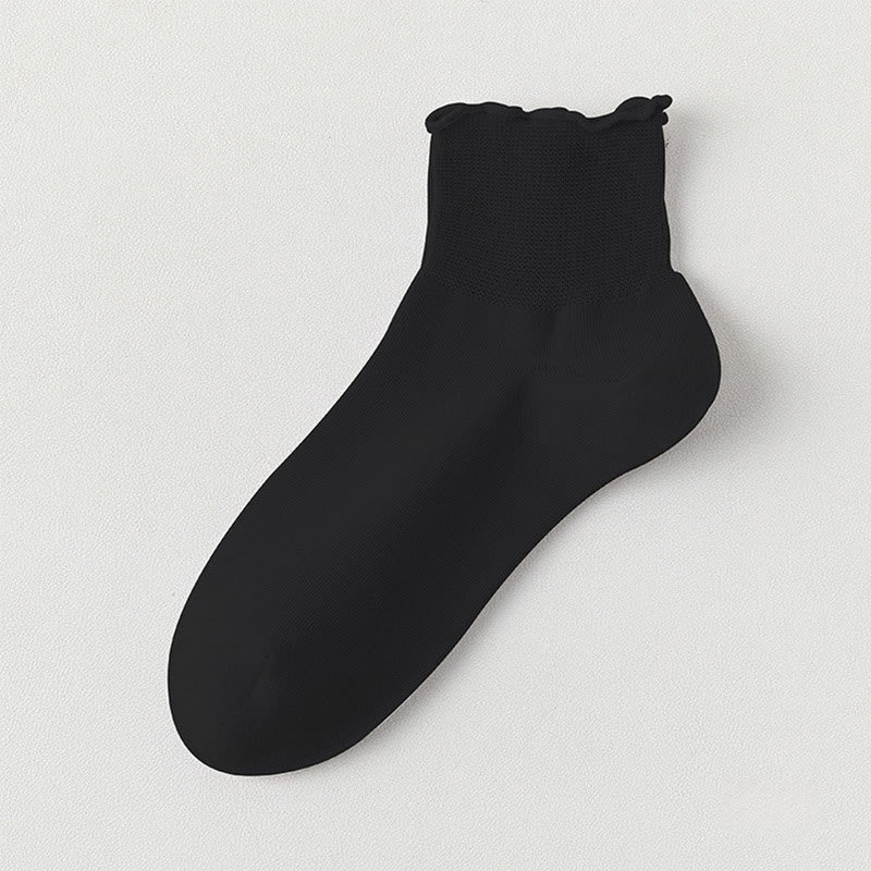 Chaussettes montantes unies Laciness (10 paires) - Noir - EU36-40 (US3-7) - image 9