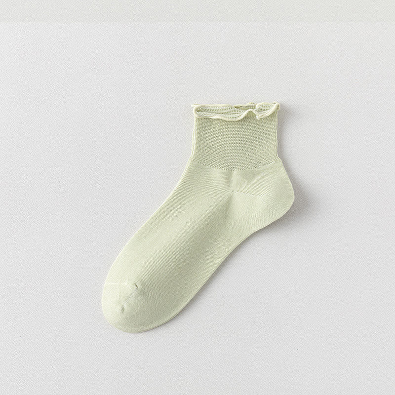 Chaussettes montantes unies Laciness (10 paires) - Vert clair - EU36-40 (US3-7) - image 17
