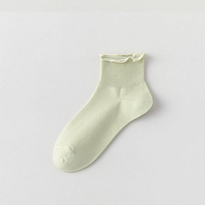 Chaussettes montantes unies Laciness (10 paires) - Vert clair - EU36-40 (US3-7) - image 17