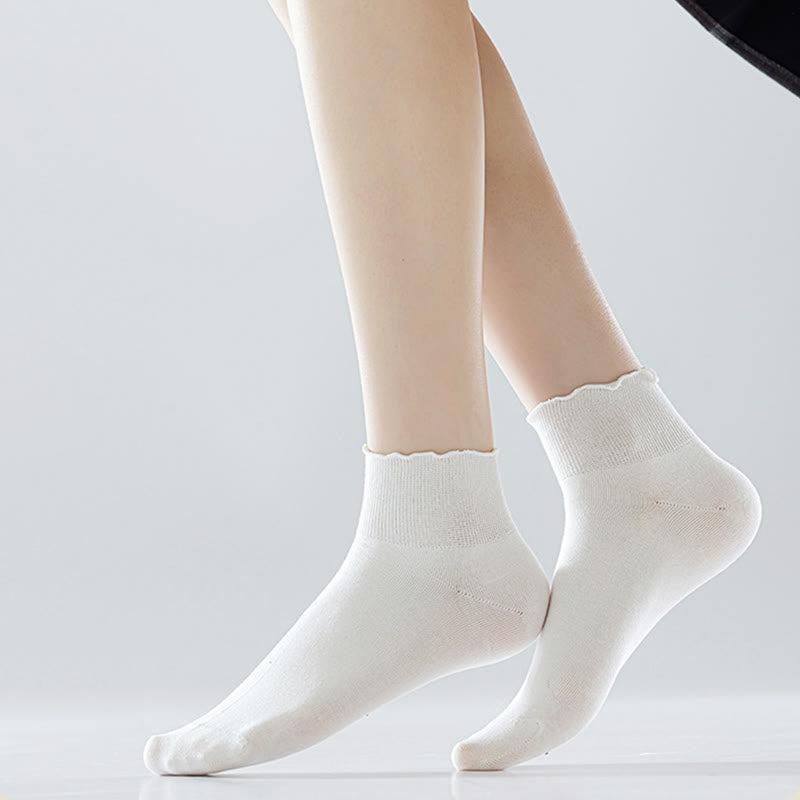 Chaussettes montantes unies Laciness (10 paires) - image 1