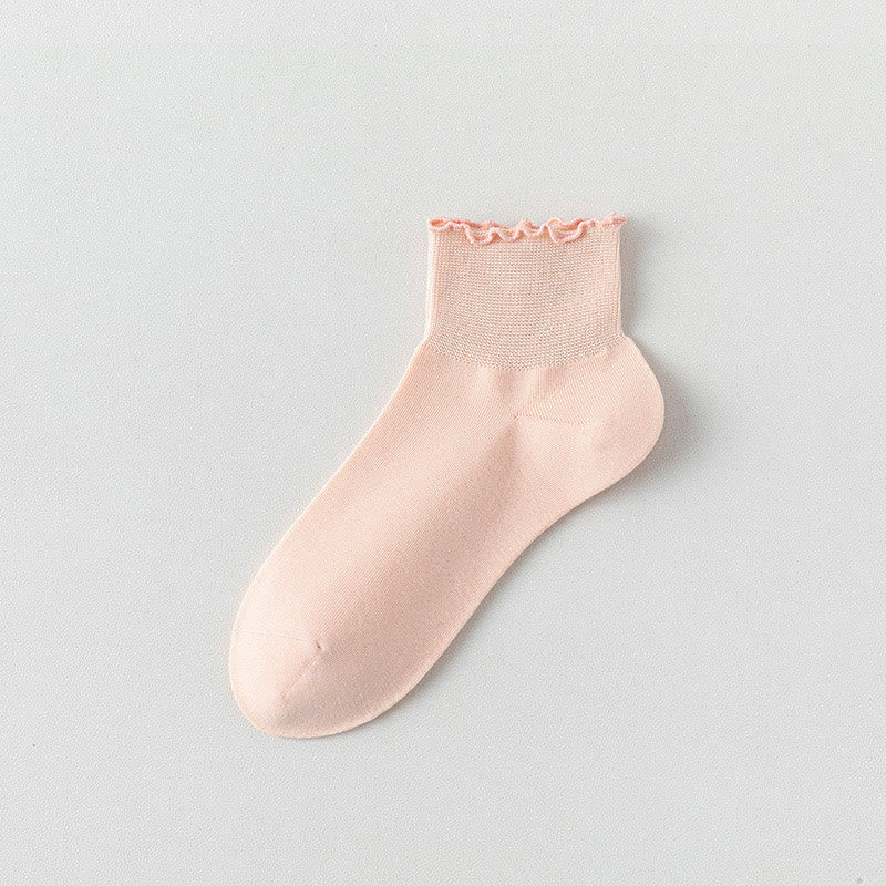 Chaussettes montantes unies Laciness (10 paires) - Rose - EU36-40 (US3-7) - image 14