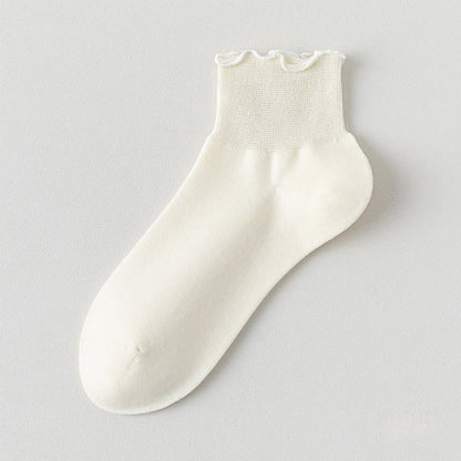 Chaussettes montantes unies Laciness (10 paires) - Beige - EU36-40 (US3-7) - image 11