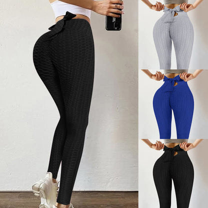 Legging de sport push-up fessier à nœud papillon - image 0
