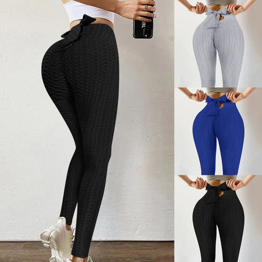 Legging de sport push-up fessier à nœud papillon - image 0
