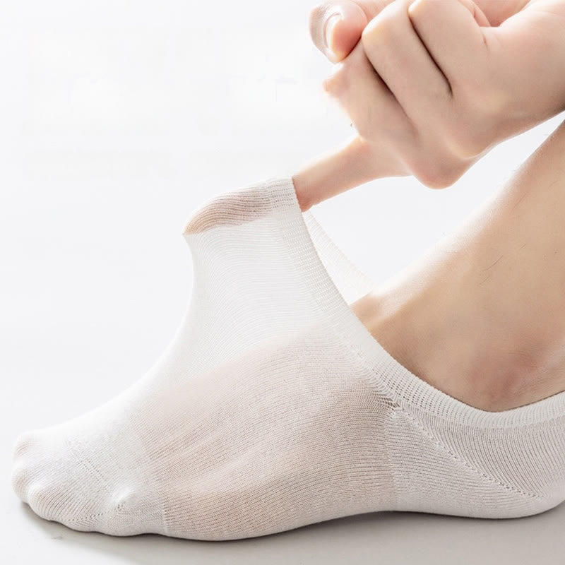 Chaussettes invisibles en coton doux et résille (5 paires) - image 8