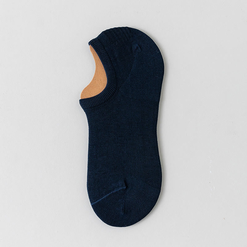Chaussettes invisibles en coton doux et résille (5 paires) - Bleu marine - EU39-45 (US6-11) - image 17