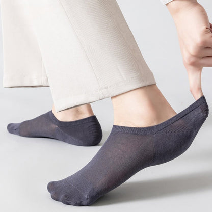 Chaussettes invisibles en coton doux et maille grande taille (5 paires)