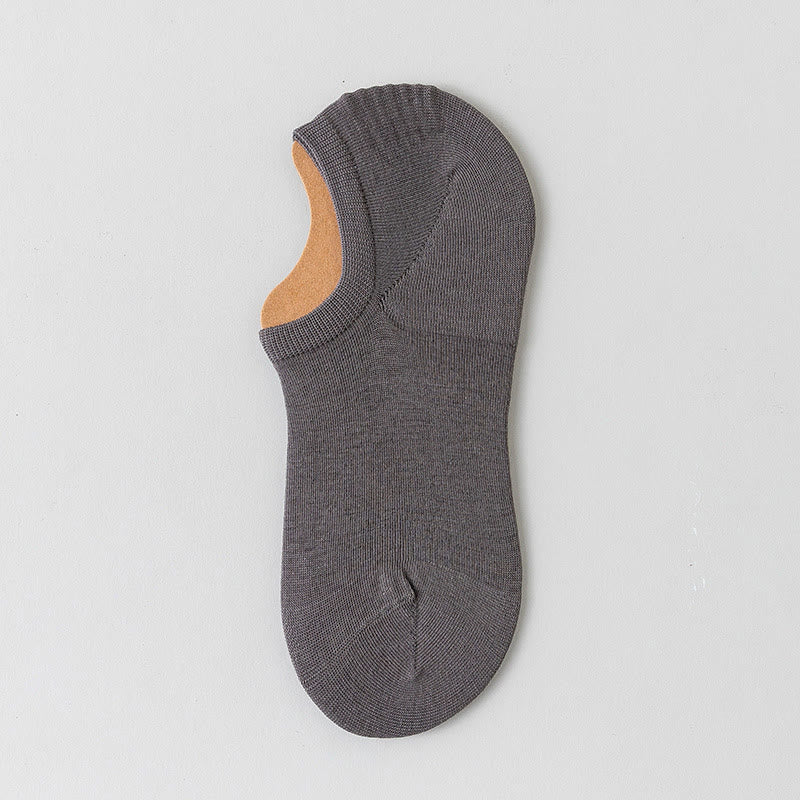 Chaussettes invisibles en coton doux et résille (5 paires) - Gris foncé - EU39-45 (US6-11) - image 15