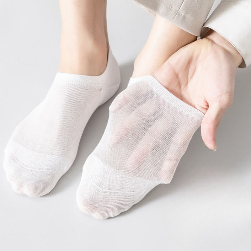 Chaussettes invisibles en coton doux et résille (5 paires) - image 9