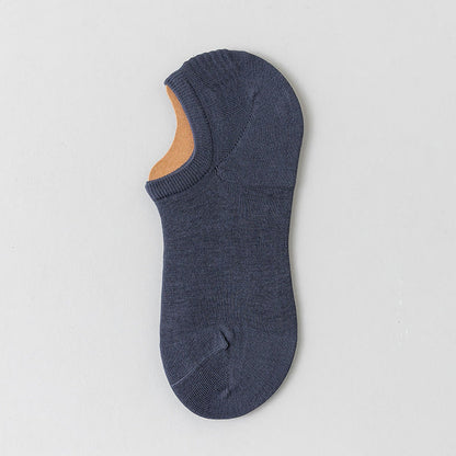 Chaussettes invisibles en coton doux et résille (5 paires) - Bleu foncé - EU39-45 (US6-11) - image 18