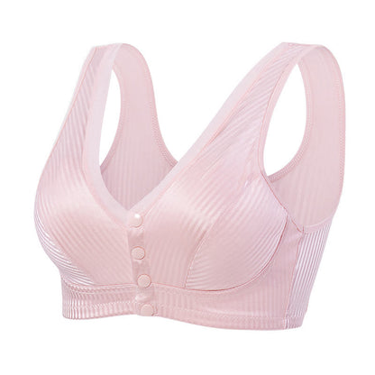 Soutien-gorge sans armatures confortable à fermeture avant lisse