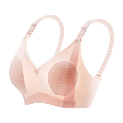 Soutien-gorge d'allaitement fin sans armatures de couleur unie