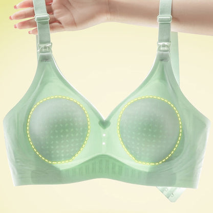 Soutien-gorge d'allaitement fin sans armatures de couleur unie