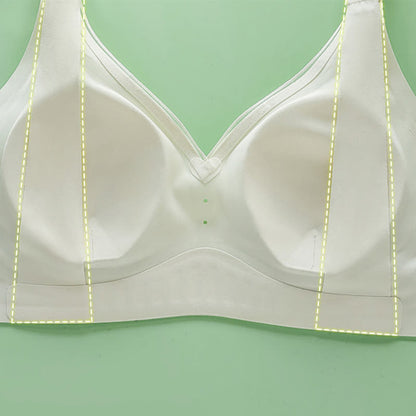 Soutien-gorge d'allaitement fin sans armatures de couleur unie