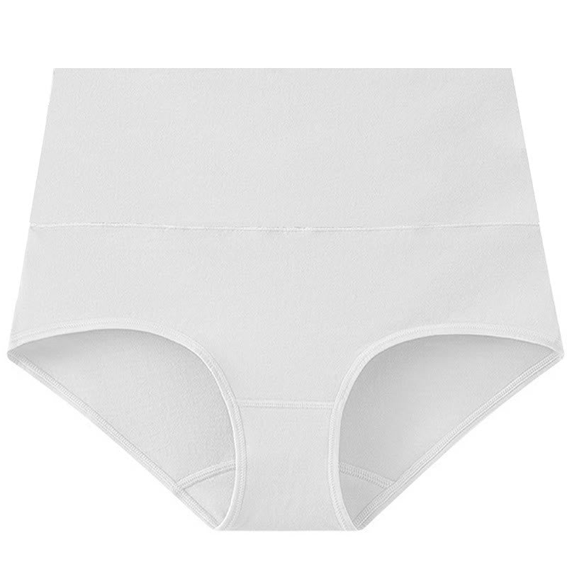 Culotte taille haute basique de couleur unie (lot de 3) - Blanc - 5XL - image 12