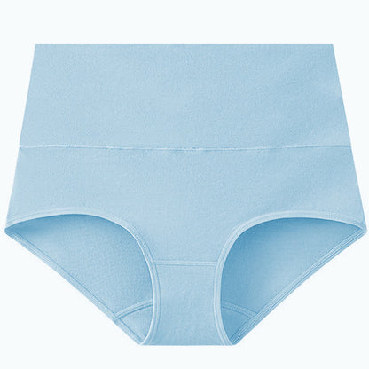 Culotte taille haute basique de couleur unie (lot de 3) - Bleu clair - 5XL - image 6