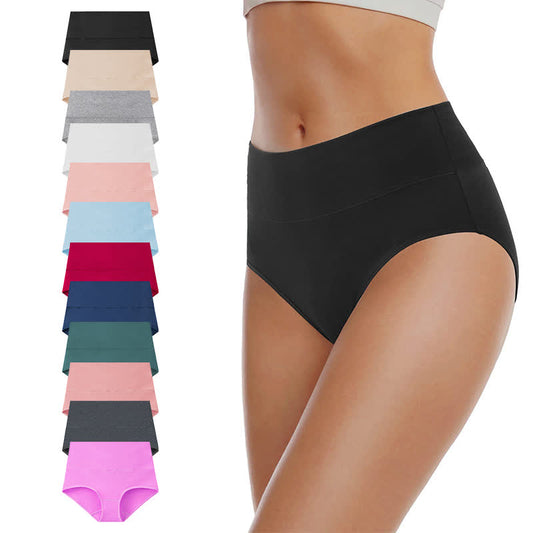 Culotte taille haute basique de couleur unie (lot de 3) - image 0