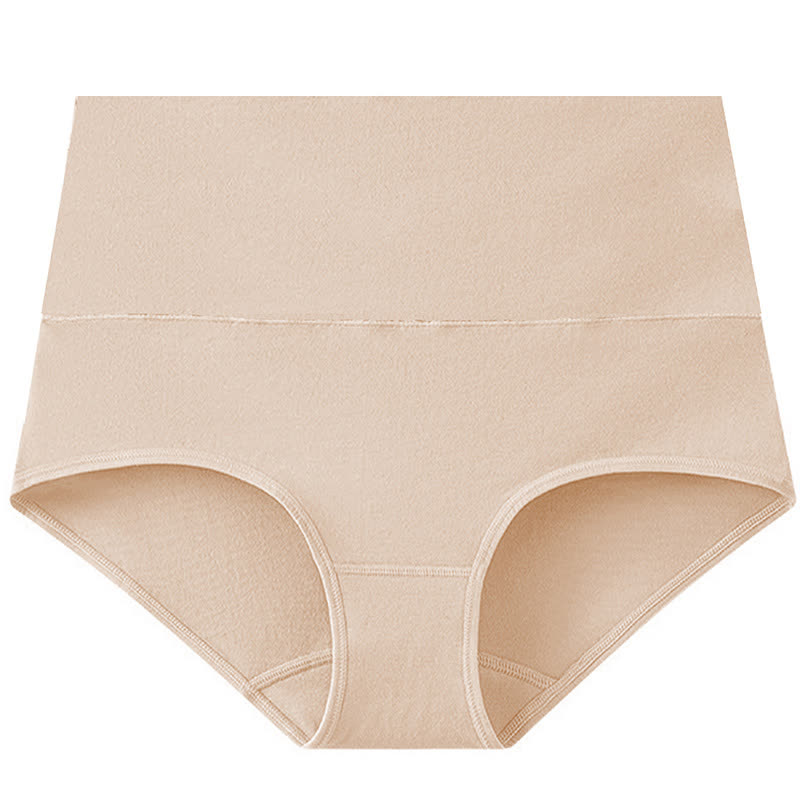 Culotte taille haute basique de couleur unie (lot de 3) - Nu - 5XL - image 9