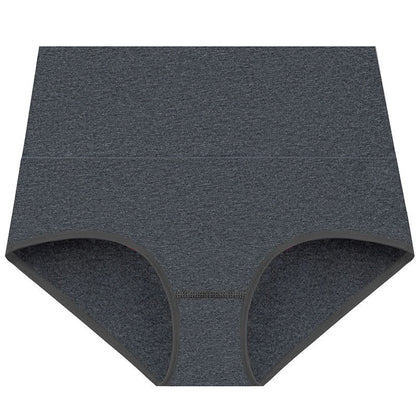 Culotte taille haute basique de couleur unie (lot de 3) - Gris foncé - 5XL - image 11