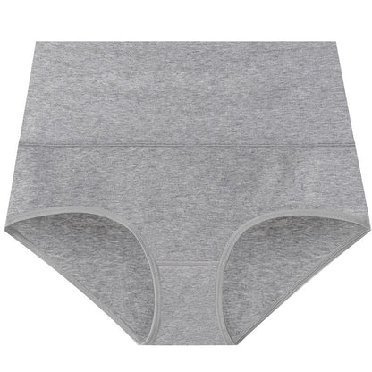 Culotte taille haute basique de couleur unie (lot de 3) - Gris clair - 5XL - image 10