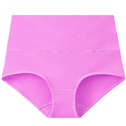 Culotte taille haute basique de couleur unie (lot de 3) - Violet - 5XL - image 3