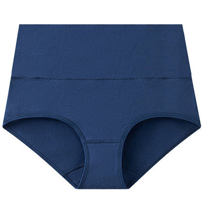 Culotte taille haute basique de couleur unie (lot de 3) - Bleu foncé - 5XL - image 8
