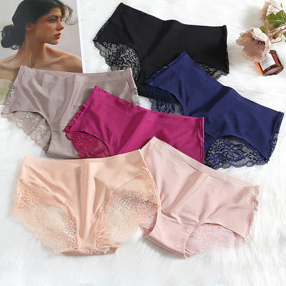 Culotte sexy taille mi-haute en dentelle glacée (lot de 3)