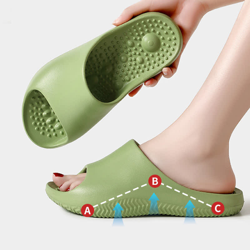 Glissières antidérapantes avec support de voûte plantaire