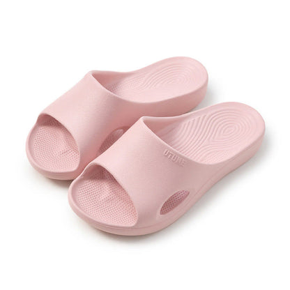 Glissières de salle de bain antidérapantes en EVA avec support de voûte plantaire de couleur unie - Rose - EU37-38 (US4.5) - image 3