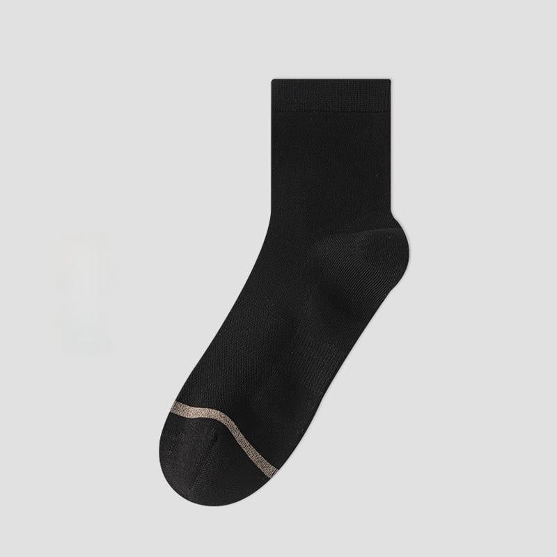 Chaussettes courtes style business (5 paires) - Noir - EU39-44 (US6-10) - image 10