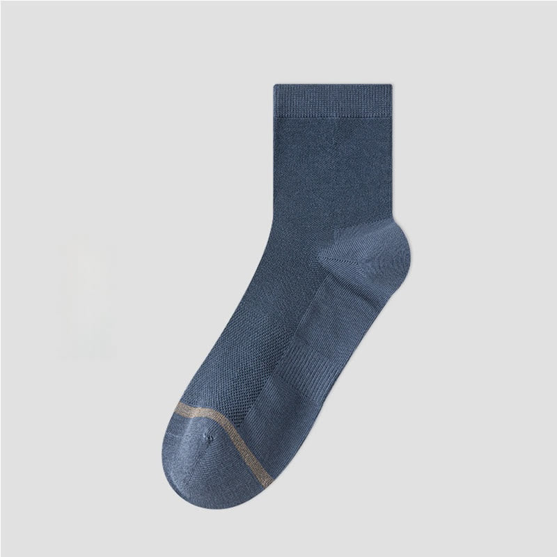 Chaussettes courtes style business (5 paires) - Bleu marine - EU39-44 (US6-10) - image 12
